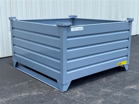 steel shipper box|corrugated steel storage containers.